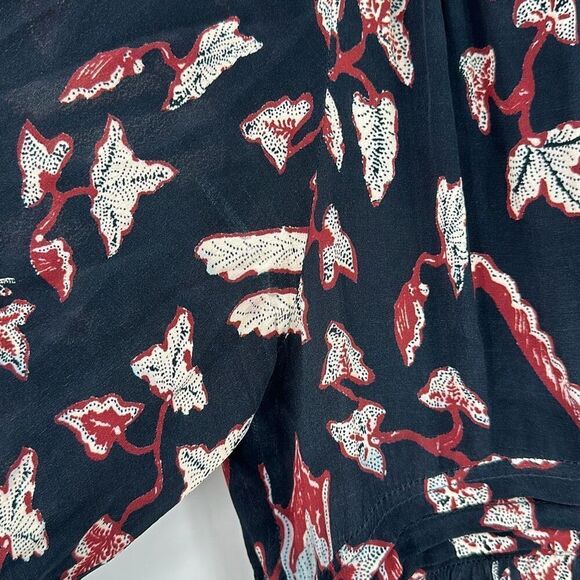 Ba&Sh Boho Blue Calix 3/4 Sleeve Pleated Tunic Mini Dress Small - Picture 11 of 15